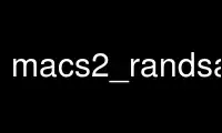 Esegui macs2_randsample nel provider di hosting gratuito OnWorks su Ubuntu Online, Fedora Online, emulatore online Windows o emulatore online MAC OS