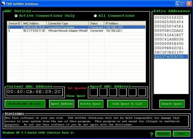 Download web tool or web app MACSpoof