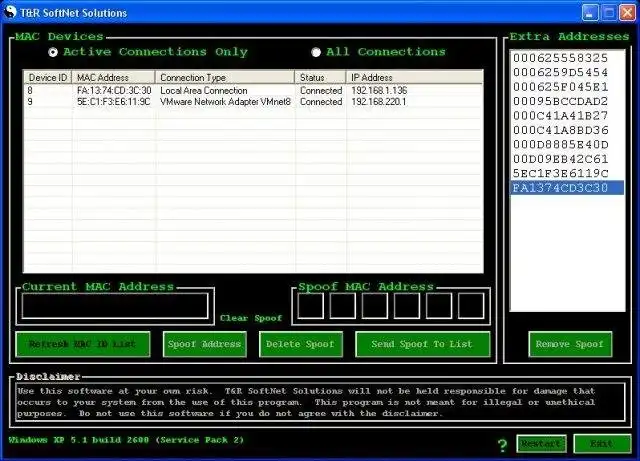 Download web tool or web app MACSpoof
