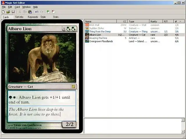 Mag-download ng web tool o web app Magic Set Editor para tumakbo sa Windows online sa Linux online