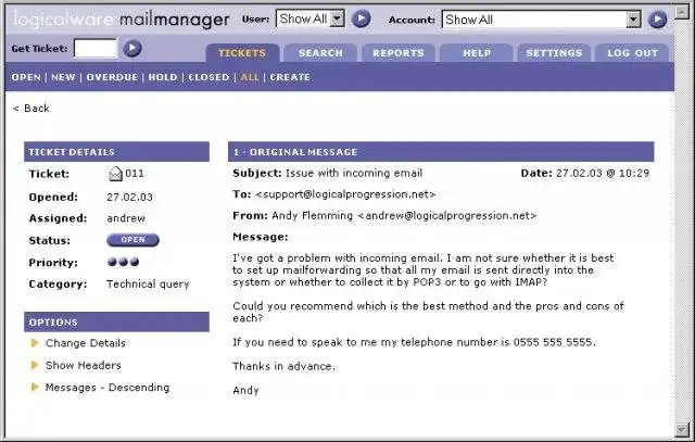 Scarica lo strumento web o l'app web MailManager
