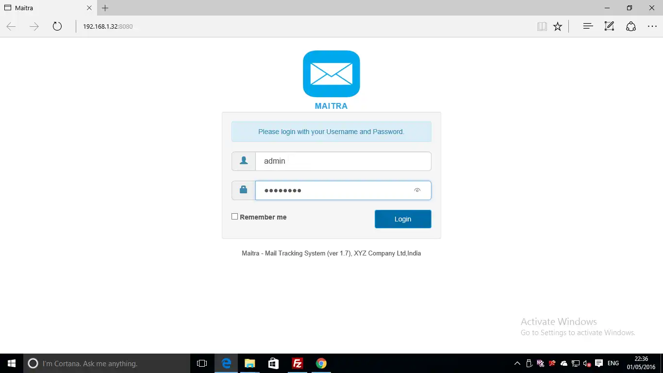 Download web tool or web app Maitra - Mail Tracking System