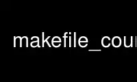 Run makefile_count in OnWorks free hosting provider over Ubuntu Online, Fedora Online, Windows online emulator or MAC OS online emulator