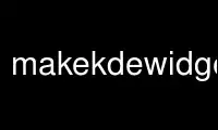 Запускать makekdewidgets в бесплатном хостинг-провайдере OnWorks через Ubuntu Online, Fedora Online, онлайн-эмулятор Windows или онлайн-эмулятор MAC OS