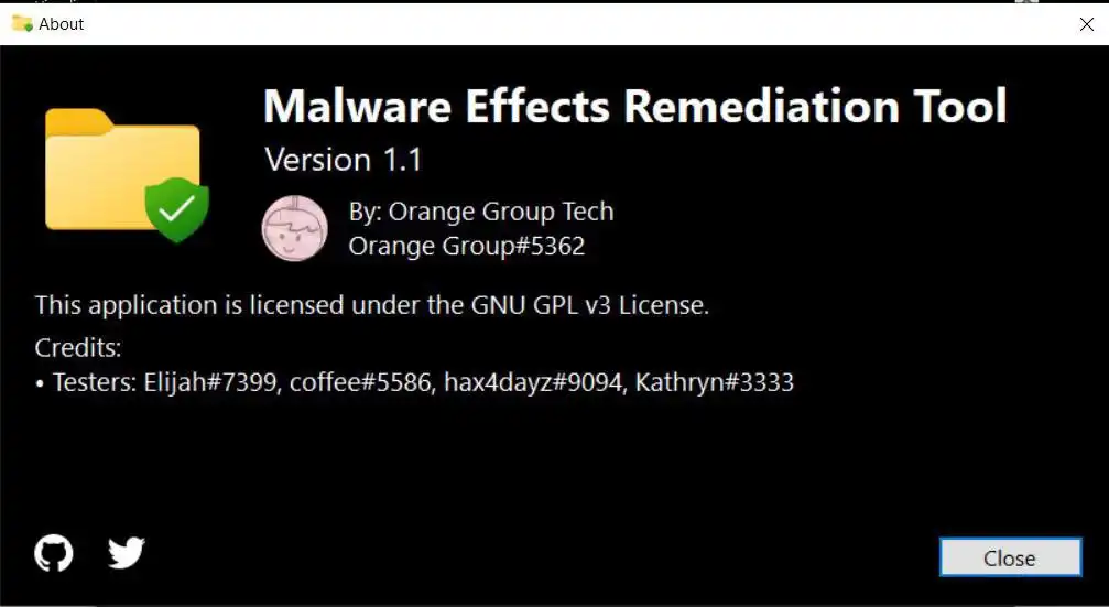 Download web tool or web app Malware Effects Remediation Tool