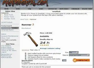 Télécharger l'outil Web ou l'application Web mambo-phpshop pour Mambo