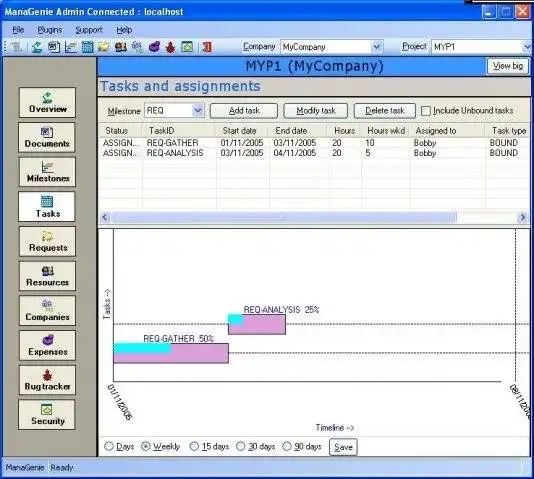 Download web tool or web app ManaGenie