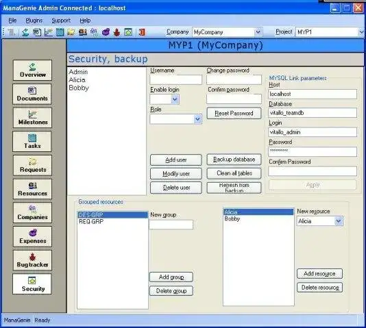Download web tool or web app ManaGenie