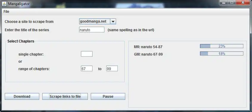 Pobierz narzędzie internetowe lub aplikację internetową Mangaligator, aby działać w systemie Windows online za pośrednictwem systemu Linux online