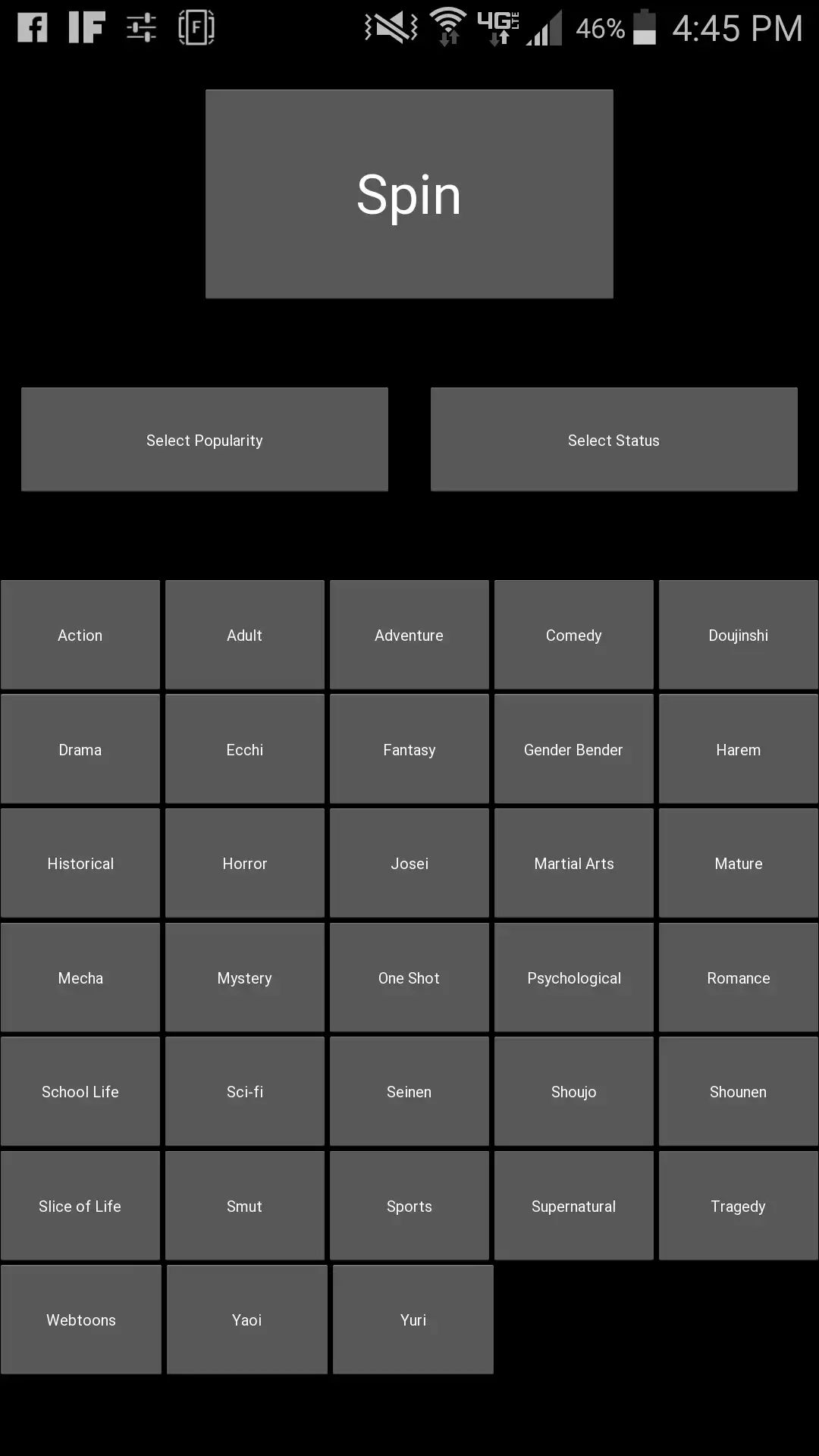 Unduh alat web atau aplikasi web MangaRoulette untuk dijalankan di Linux online