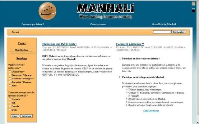 Download web tool or web app Manhali