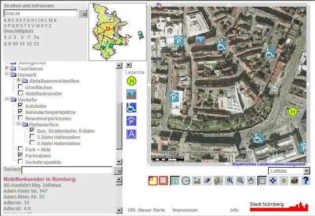 Scarica lo strumento web o l'app web Mapbender