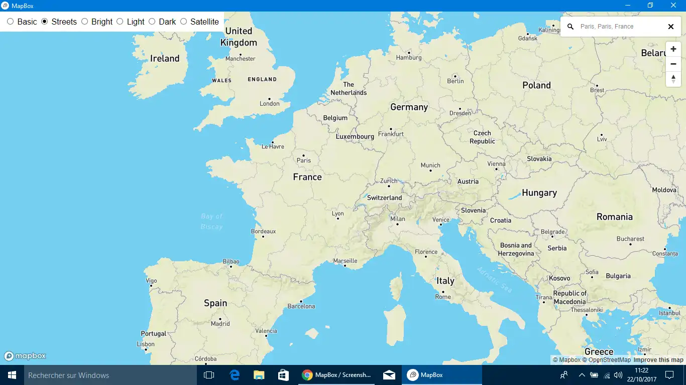 Web aracını veya web uygulamasını indirin MapBox