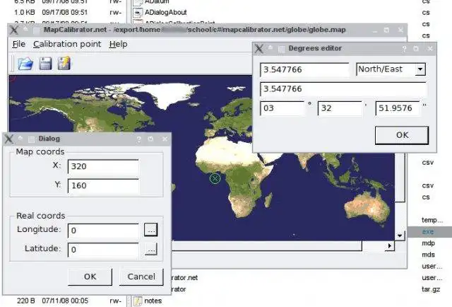 लिनक्स ऑनलाइन पर विंडोज ऑनलाइन चलाने के लिए वेब टूल या वेब ऐप MapCalibrator.NET डाउनलोड करें