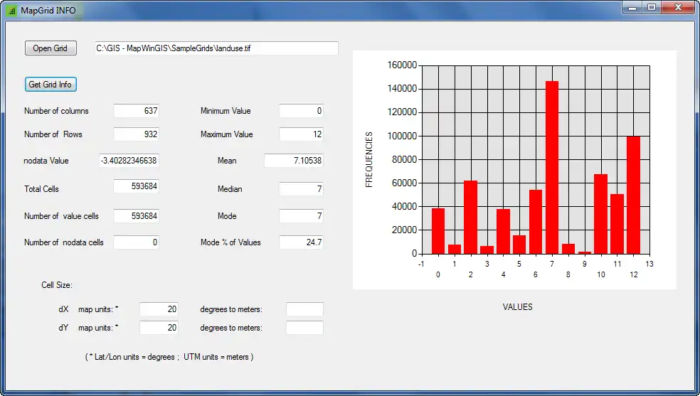 הורד את כלי האינטרנט או את אפליקציית הרשת MapGrid Info להפעלה ב-Windows באופן מקוון דרך לינוקס מקוונת