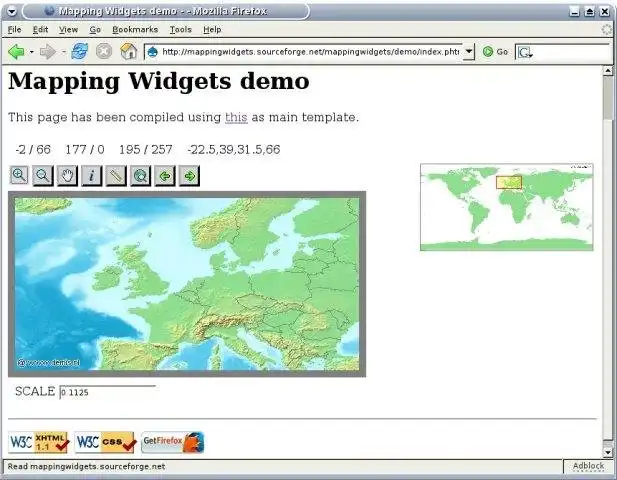 Download web tool or web app MappingWidgets