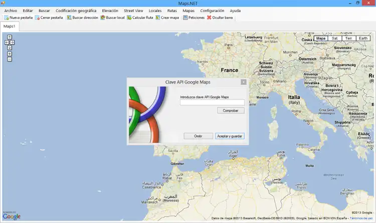 Download web tool or web app Maps.NET to run in Windows online over Linux online