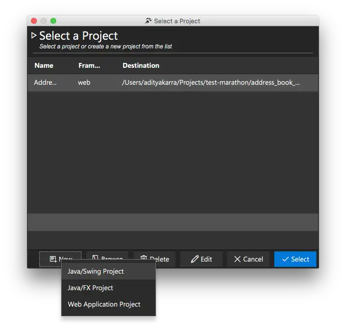 Download webtool of webapp Marathon -GUI Test Runner Web, Swing, FX