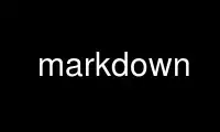 Voer markdown uit in de gratis hostingprovider van OnWorks via Ubuntu Online, Fedora Online, Windows online emulator of MAC OS online emulator