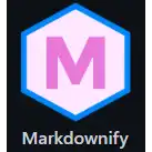 Baixe gratuitamente o aplicativo Markdownify do Windows para executar o Win Wine online no Ubuntu online, Fedora online ou Debian online