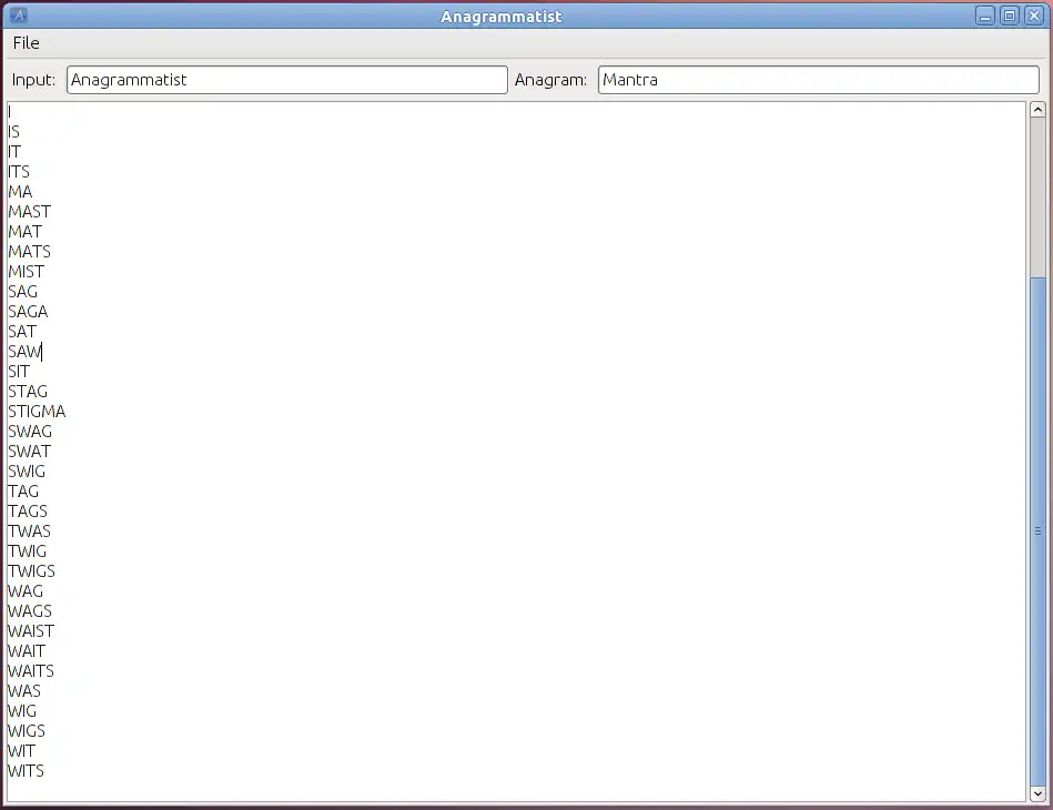Download web tool or web app Marquee Anagrams to run in Linux online
