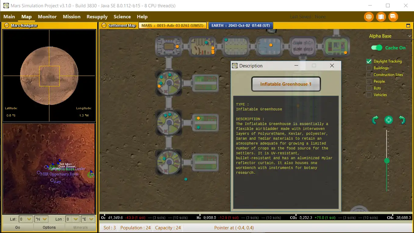 Web ツールまたは Web アプリ Mars Simulation Project をダウンロード