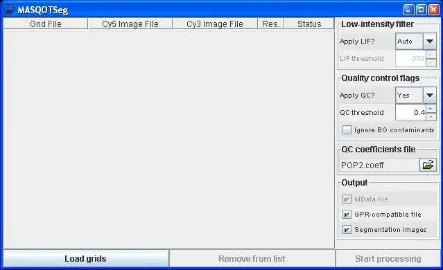 Download web tool or web app MASQOT-GUI