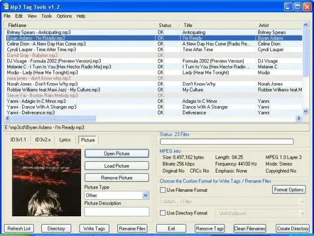 Scarica lo strumento web o l'app web massid3lib - Mp3 Tag Tools