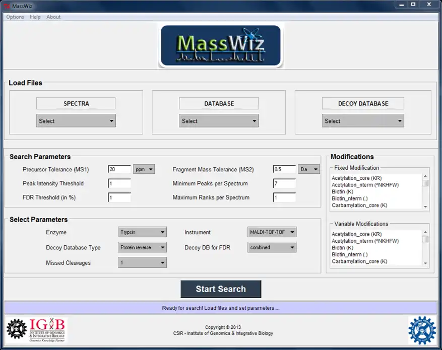 Download web tool or web app MassWiz