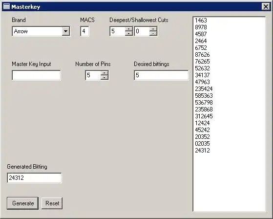 Download web tool or web app Masterkey