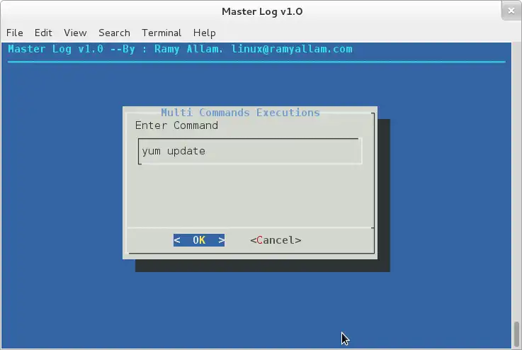 Download web tool or web app Master Log