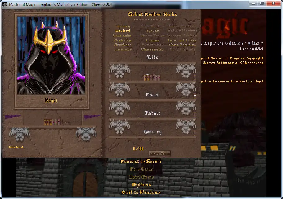 Download web tool or web app Master of Magic - IME