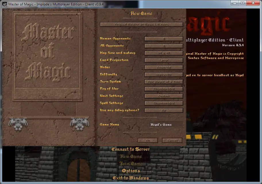 Download webtool of webapp Master of Magic - IME om online in Windows online via Linux te draaien