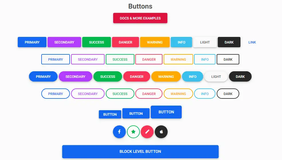 Scarica lo strumento web o l'app web Material Design per Bootstrap 5 Angular