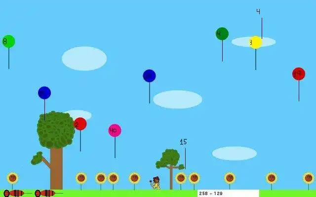 Baixe a ferramenta ou aplicativo da web Math Balloon Pop para rodar em Linux online