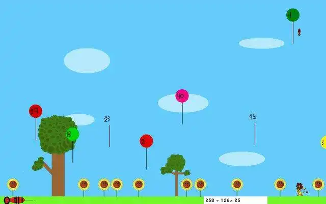 ابزار وب یا برنامه وب Math Balloon Pop را برای اجرا در لینوکس به صورت آنلاین دانلود کنید