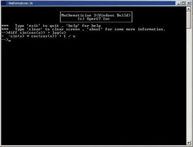 Download web tool or web app MathematicsWorks 2005 | Mathematician 3b to run in Linux online