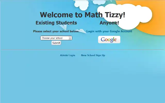 Web ツールまたは Web アプリ MathTizzy をダウンロードする