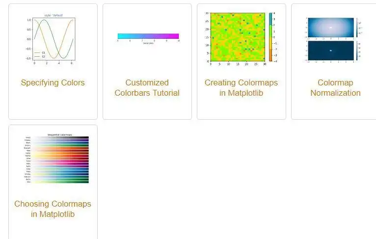 Télécharger l'outil Web ou l'application Web Matplotlib