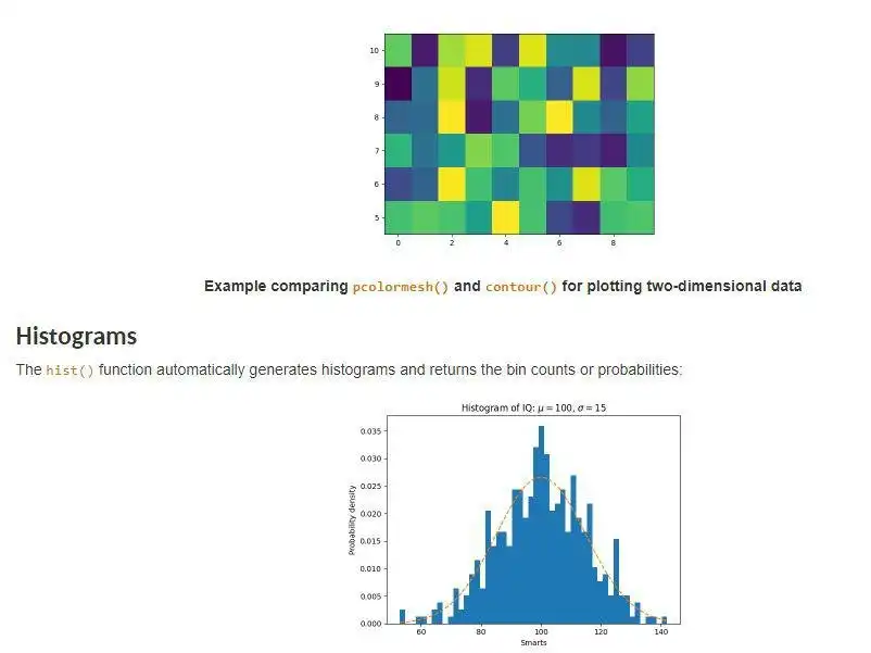 Web ツールまたは Web アプリ Matplotlib をダウンロードする