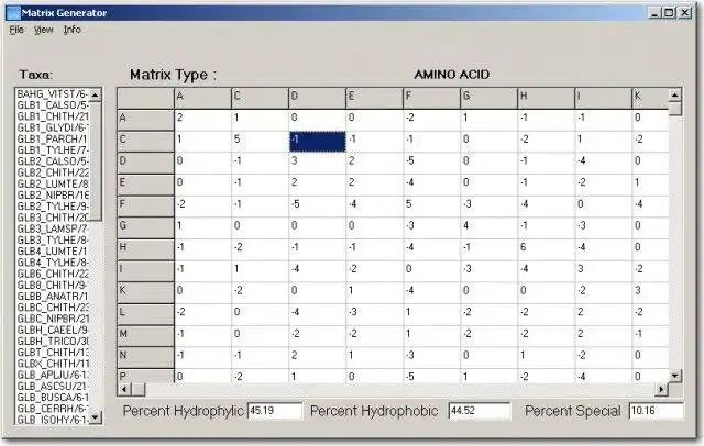 Download web tool or web app matrixGen