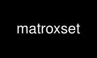 Запустіть matroxset у постачальника безкоштовного хостингу OnWorks через Ubuntu Online, Fedora Online, онлайн-емулятор Windows або онлайн-емулятор MAC OS