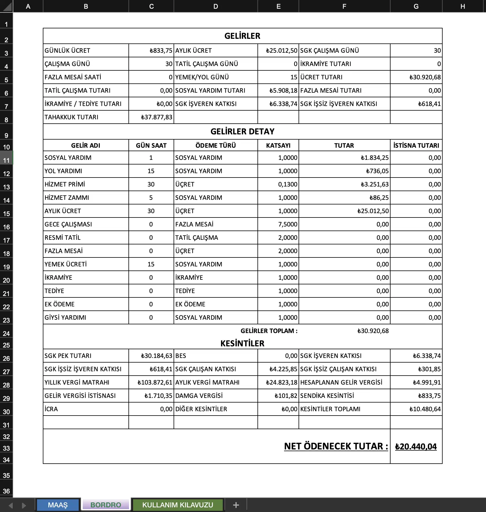 Download web tool or web app MaviCin Otomatik Maaş Hesapla