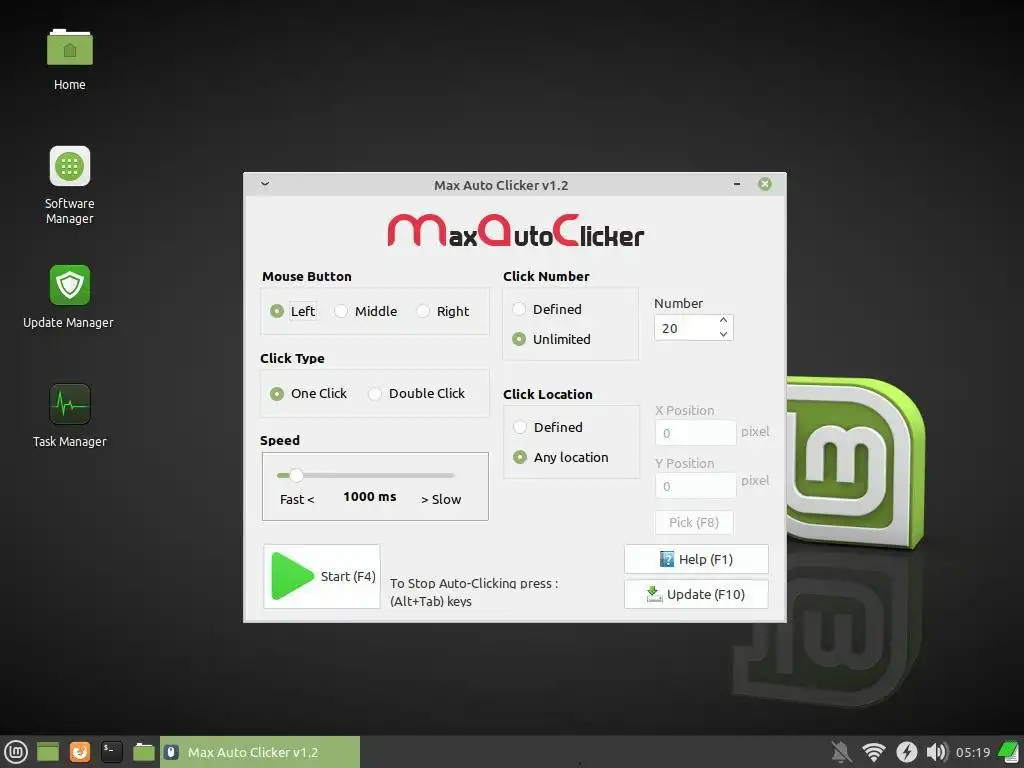 Unduh alat web atau aplikasi web Max Auto Clicker