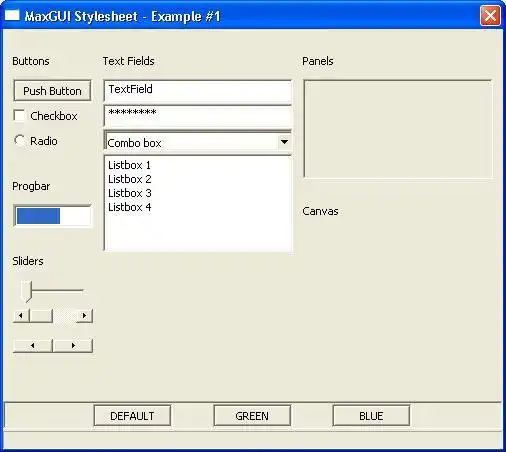 웹 도구 또는 웹 앱 다운로드 MaxGUI.stylesheet