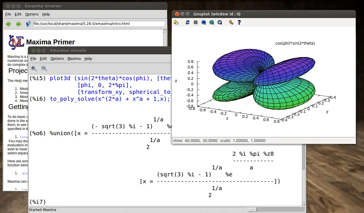 Download web tool or web app Maxima -- GPL CAS based on DOE-MACSYMA