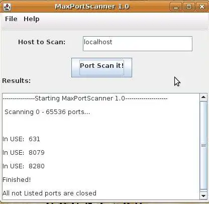 Download web tool or web app MaxPortScanner
