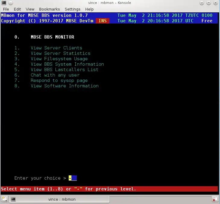 Download webtool of webapp MBSE BBS voor Linux Unix