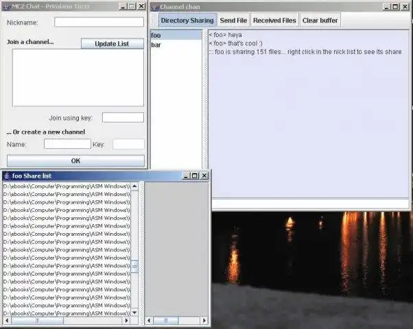 Download web tool or web app MC2 Java Multicast Chat