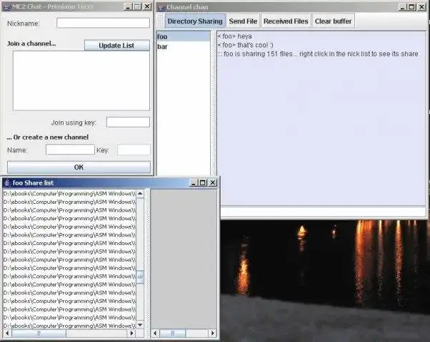 Laden Sie das Webtool oder die Web-App MC2 Java Multicast Chat herunter